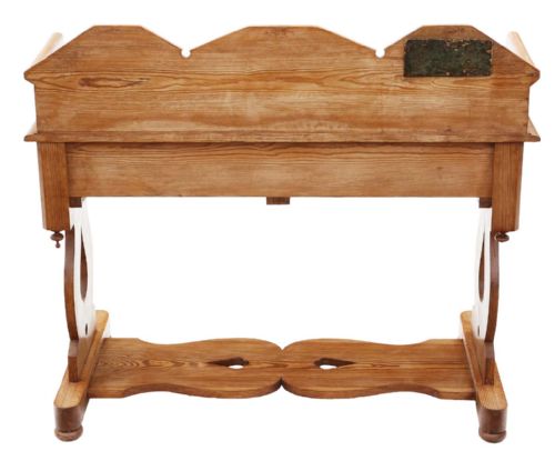 HIGHQUALITY ANTIQUE VICTORIAN GOTHIC PITCH PINE WASHSTAND DRESSING TABLE 19TH CENTURY - ADDITIONAL PHOTO 5