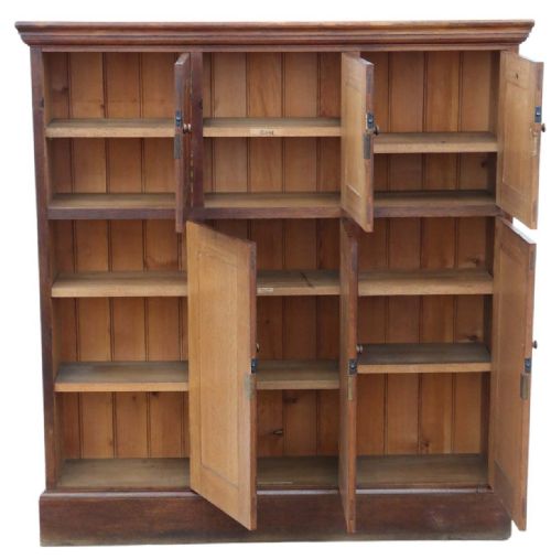 fig 1. Antique Oak Housekeeper's Estate Cupboard C1910 - High-Quality Storage