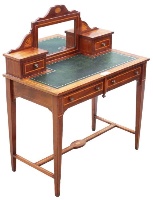 FINE QUALITY ANTIQUE MAHOGANY WRITING AND DRESSING TABLE LATE 19TH CENTURY - ADDITIONAL PHOTO 1