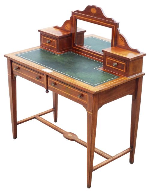 FINE QUALITY ANTIQUE MAHOGANY WRITING AND DRESSING TABLE LATE 19TH CENTURY - ADDITIONAL PHOTO 2