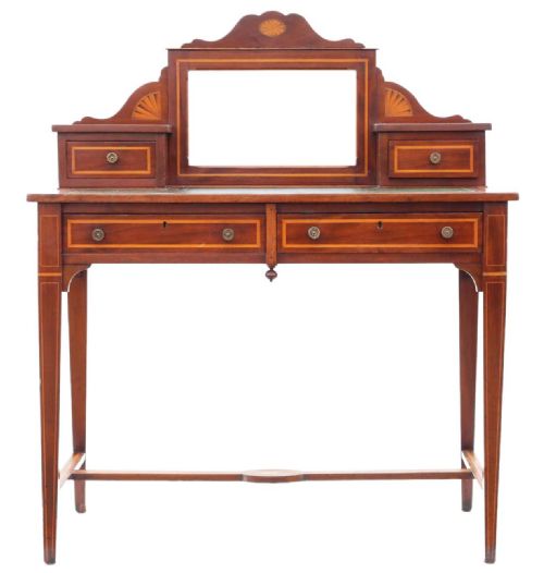 FINE QUALITY ANTIQUE MAHOGANY WRITING AND DRESSING TABLE LATE 19TH CENTURY - ADDITIONAL PHOTO 3