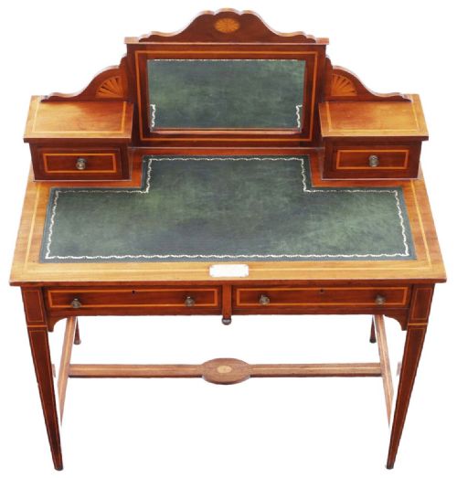 FINE QUALITY ANTIQUE MAHOGANY WRITING AND DRESSING TABLE LATE 19TH CENTURY - ADDITIONAL PHOTO 4