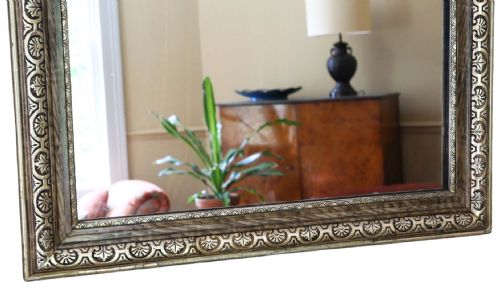 fig 2. Antique Large C1900 Gilt Overmantle Wall Mirror High-Quality Ornate Design