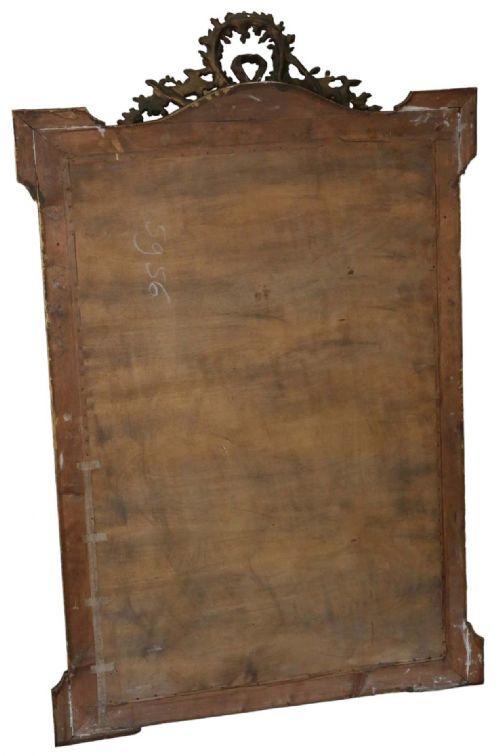 ANTIQUE LARGE C1900 GILT OVERMANTLE WALL MIRROR HIGH QUALITY ORNATE DESIGN - ADDITIONAL PHOTO 2