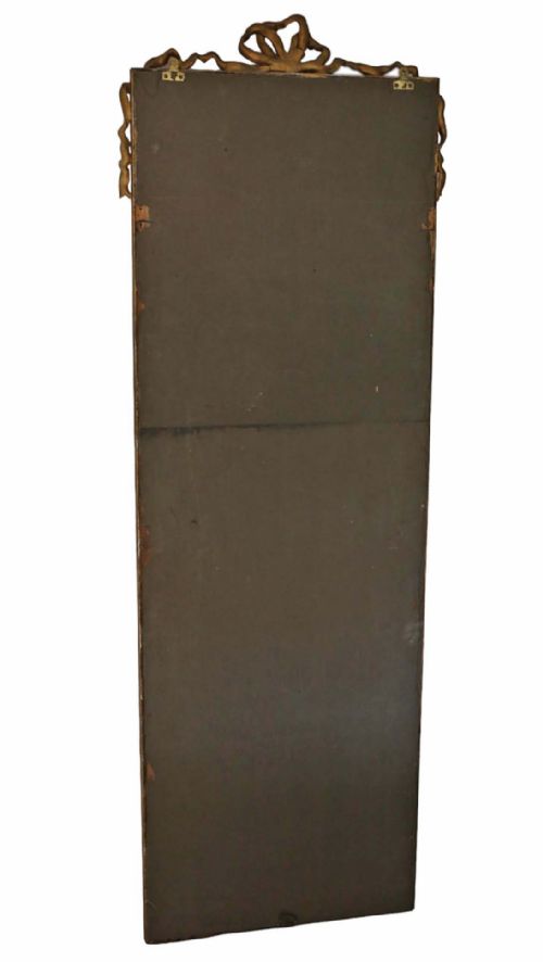 ANTIQUE LARGE C1900 GILT FULL HEIGHT FLOOR WALL DRESSING MIRROR HIGHQUALITY ORNATE DESIGN - ADDITIONAL PHOTO 5
