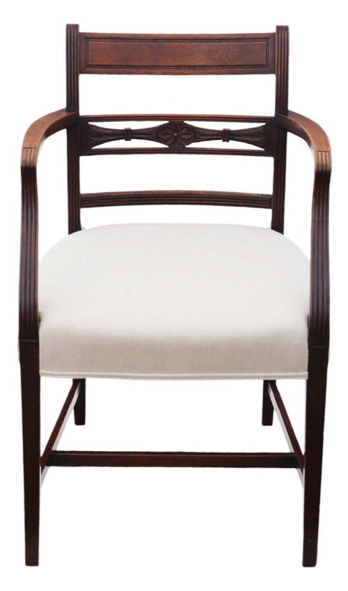 fig 1. Antique quality harlequin set of 12 (11 plus 1 carver) early 19th Century Mahogany dining chairs