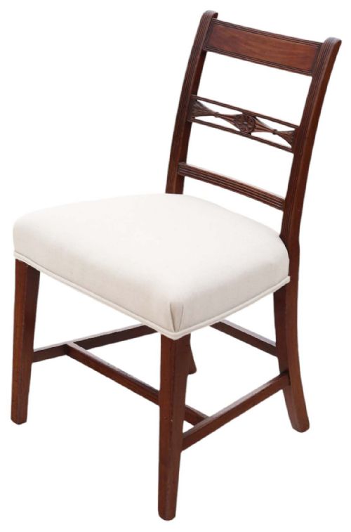 fig 1. Antique quality set of 8 early 19th Century Mahogany dining chairs