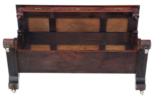 FINE QUALITY ANTIQUE MAHOGANY WRITING TABLE 19TH CENTURY VICTORIAN GOTHIC - ADDITIONAL PHOTO 6