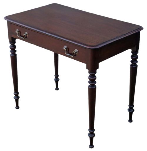 fig 2. Antique Fine Quality Mahogany Writing Dressing Table 19th Century