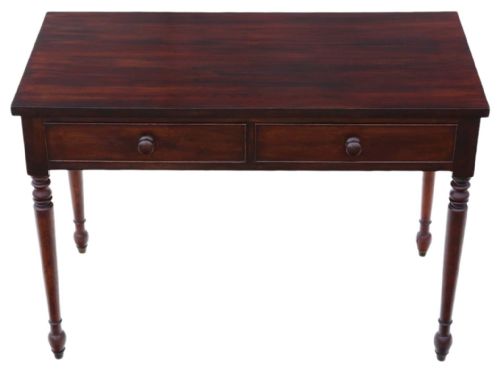 fig 1. Antique Quality Writing Dressing Table 19th Century Mahogany