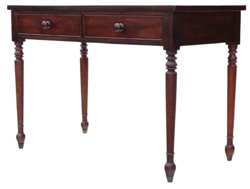 fig 2. Antique Quality Writing Dressing Table 19th Century Mahogany