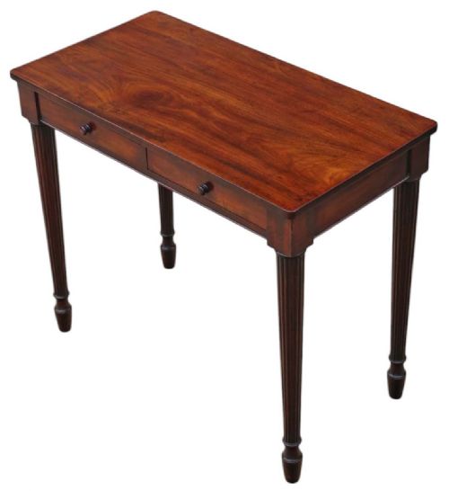 Antique Fine Quality 19th Century Mahogany Writing Dressing Table