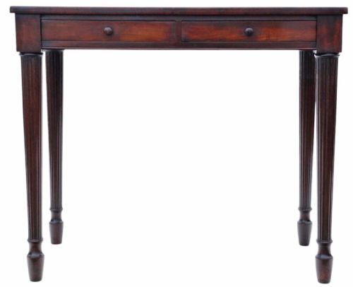 fig 1. Antique Fine Quality 19th Century Mahogany Writing Dressing Table