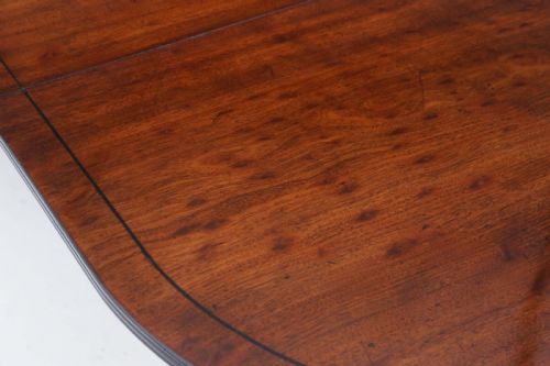 ANTIQUE 19TH CENTURY MAHOGANY EXTENDING DINING TABLE TRIPLE PEDESTAL LARGE 11' FINE QUALITY - ADDITIONAL PHOTO 5
