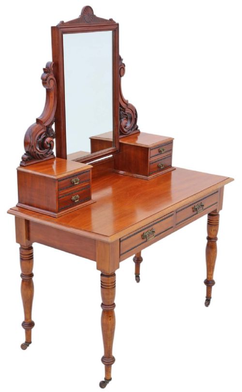 ANTIQUE FINE QUALITY VICTORIAN 19TH CENTURY WALNUT DUCHESS DRESSING TABLE