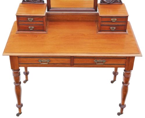 ANTIQUE FINE QUALITY VICTORIAN 19TH CENTURY WALNUT DUCHESS DRESSING TABLE - ADDITIONAL PHOTO 6