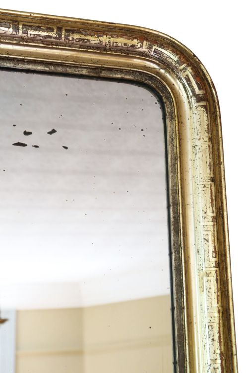 ANTIQUE GILT OVERMANTLE WALL MIRROR LARGE 19TH CENTURY GOLD FRAME VINTAGE STATEMENT PIECE - ADDITIONAL PHOTO 2