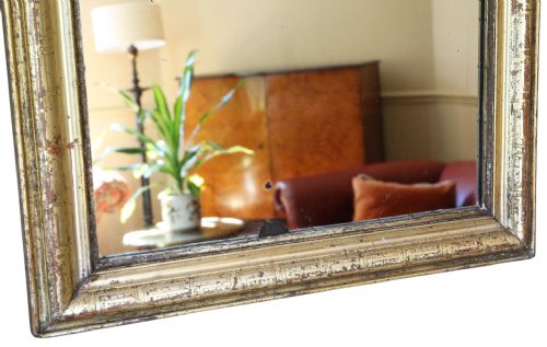 ANTIQUE GILT OVERMANTLE WALL MIRROR LARGE 19TH CENTURY GOLD FRAME VINTAGE STATEMENT PIECE - ADDITIONAL PHOTO 5