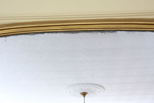 ANTIQUE GILT OVERMANTLE WALL MIRROR VERY LARGE 19TH CENTURY GOLD FRAME VINTAGE STATEMENT PIECE - ADDITIONAL PHOTO 3