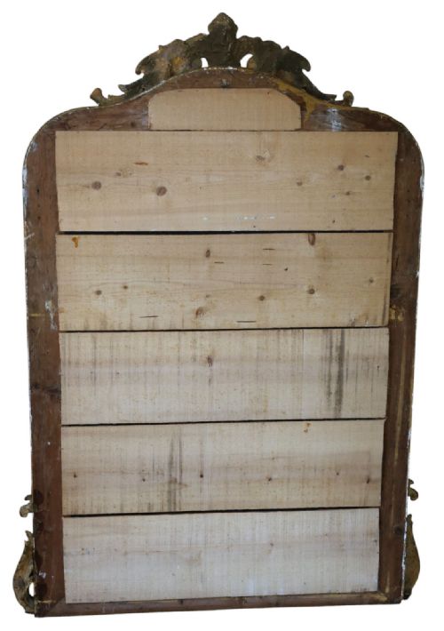 LARGE 19TH CENTURY ANTIQUE GILT OVERMANTLE WALL MIRROR GOLD VINTAGE STATEMENT FRAME - ADDITIONAL PHOTO 7