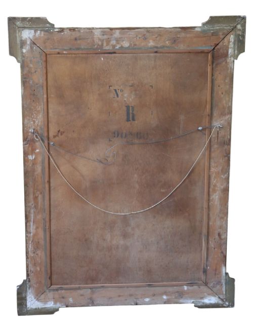LARGE 19TH CENTURY ANTIQUE GILT OVERMANTLE WALL MIRROR VINTAGE GOLD STATEMENT FRAME - ADDITIONAL PHOTO 8