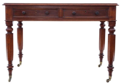 ANTIQUE 19TH CENTURY MAHOGANY WRITING TABLE FINE QUALITY - ADDITIONAL PHOTO 2