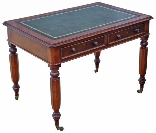 ANTIQUE 19TH CENTURY MAHOGANY WRITING TABLE FINE QUALITY - ADDITIONAL PHOTO 5