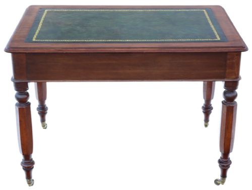 ANTIQUE 19TH CENTURY MAHOGANY WRITING TABLE FINE QUALITY - ADDITIONAL PHOTO 6