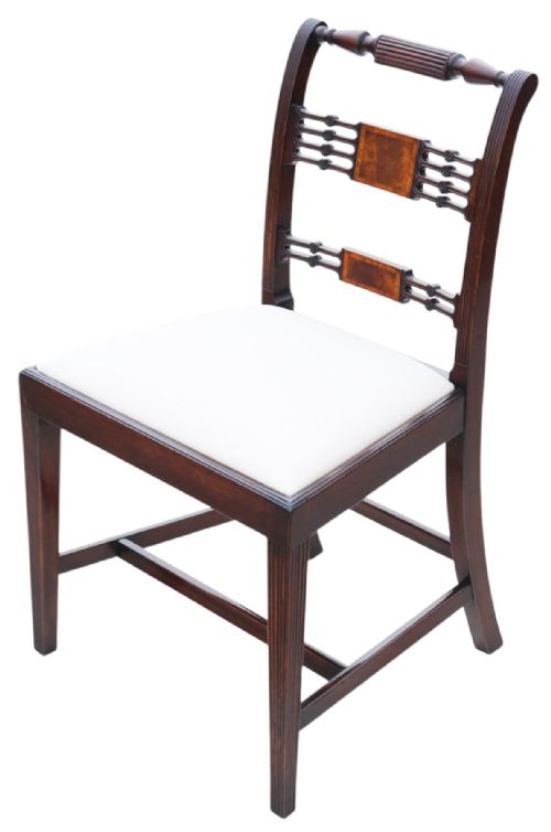 ANTIQUE REVIVAL SET OF 8 REGENCY MAHOGANY DINING CHAIRS 6 2 CARVERS HIGH QUALITY BY THOMAS CLARKSON SONS - ADDITIONAL PHOTO 9