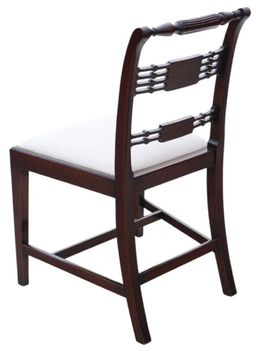 ANTIQUE REVIVAL SET OF 8 REGENCY MAHOGANY DINING CHAIRS 6 2 CARVERS HIGH QUALITY BY THOMAS CLARKSON SONS - ADDITIONAL PHOTO 10