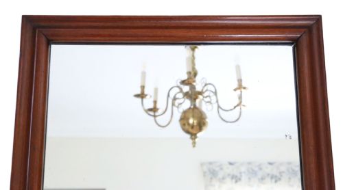 fig 2. Large 19th Century Antique Mahogany Full-Height Floor Mirror – Statement Frame