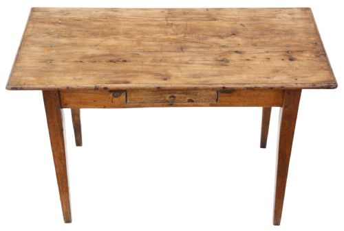 fig 1. Antique Rustic 18th / 19th Century Elm & Pine Small Kitchen Dining Table
