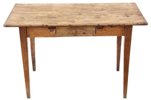 fig 2. Antique Rustic 18th / 19th Century Elm & Pine Small Kitchen Dining Table