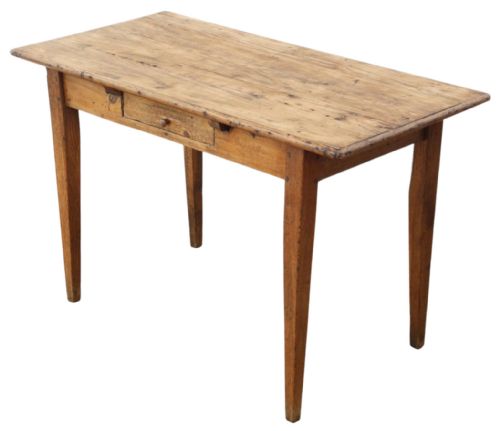 fig 3. Antique Rustic 18th / 19th Century Elm & Pine Small Kitchen Dining Table