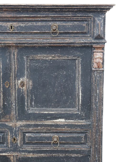 fig 1. 
Antique Painted Kitchen/Housekeeper’s Larder Cupboard – 19th Century Country House Storage Furniture