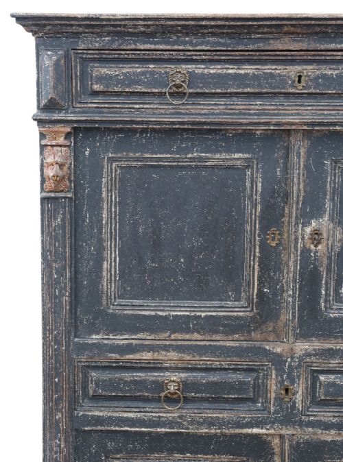 fig 2. 
Antique Painted Kitchen/Housekeeper’s Larder Cupboard – 19th Century Country House Storage Furniture