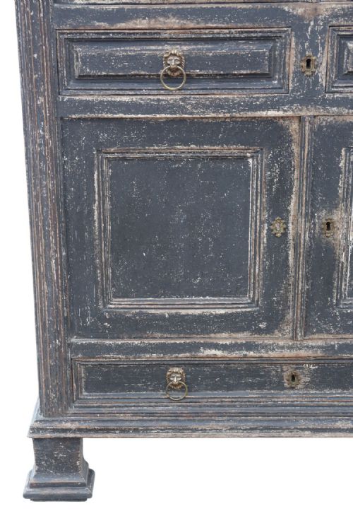 fig 3. 
Antique Painted Kitchen/Housekeeper’s Larder Cupboard – 19th Century Country House Storage Furniture