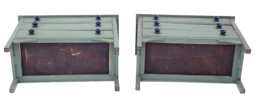 fig 2. Antique c.1900 Pair of Georgian Revival Painted Chests of Drawers – Fine Quality Furniture