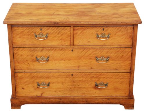 fig 1.
Antique 19th Century Fine Quality Satin Walnut Chest of Drawers – Satinwood