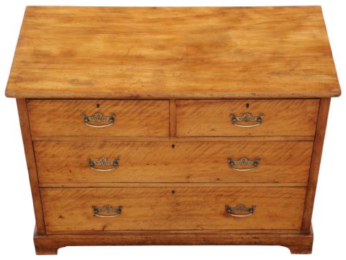 fig 2.
Antique 19th Century Fine Quality Satin Walnut Chest of Drawers – Satinwood