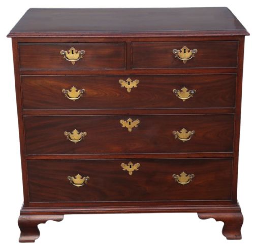ANTIQUE GEORGIAN MAHOGANY CHEST OF DRAWERS FINE QUALITY LATE 18TH EARLY 19TH CENTURY - ADDITIONAL PHOTO 2