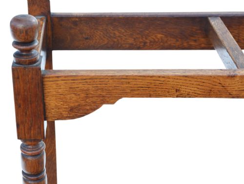 fig 2. Antique Pair of Large Victorian 19th Century Oak Stick & Umbrella Stands – Country House or Hotel Hall