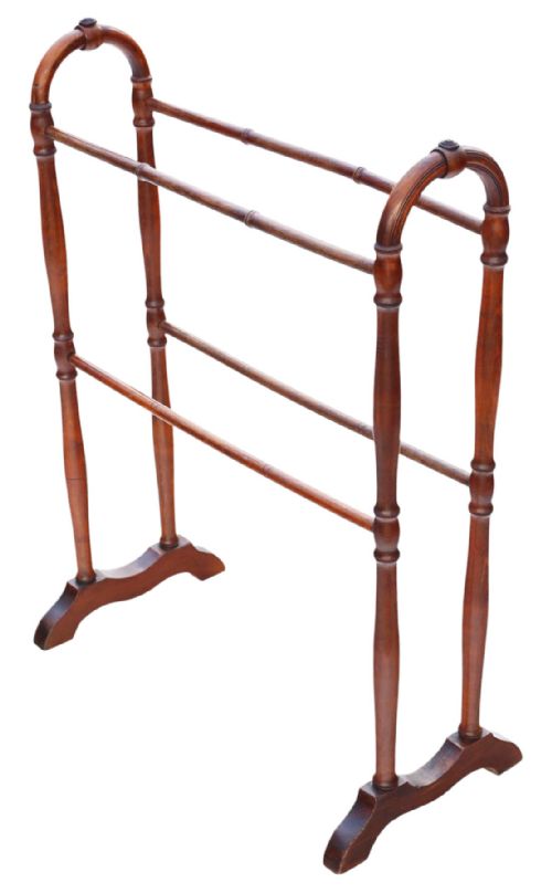 fig 2. Antique 19th Century Beech and Pine Towel Rail Stand – Pine & Beech Furniture