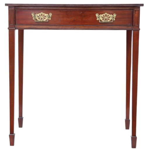 ANTIQUE GEORGIAN REVIVAL MAHOGANY WRITING DESK C18801900 FINE QUALITY TABLE - ADDITIONAL PHOTO 1