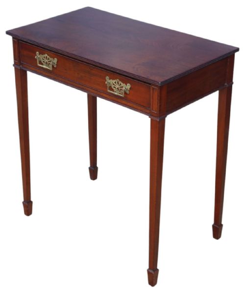 ANTIQUE GEORGIAN REVIVAL MAHOGANY WRITING DESK C18801900 FINE QUALITY TABLE - ADDITIONAL PHOTO 2