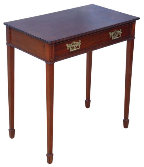 ANTIQUE GEORGIAN REVIVAL MAHOGANY WRITING DESK C18801900 FINE QUALITY TABLE - ADDITIONAL PHOTO 5