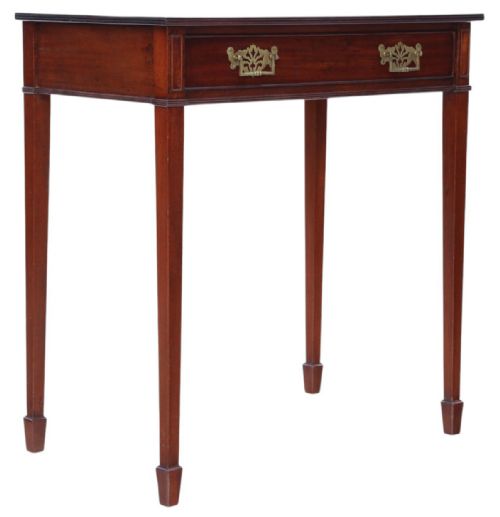ANTIQUE GEORGIAN REVIVAL MAHOGANY WRITING DESK C18801900 FINE QUALITY TABLE - ADDITIONAL PHOTO 7