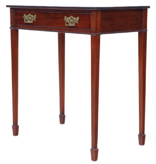 ANTIQUE GEORGIAN REVIVAL MAHOGANY WRITING DESK C18801900 FINE QUALITY TABLE - ADDITIONAL PHOTO 8