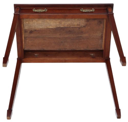 ANTIQUE GEORGIAN REVIVAL MAHOGANY WRITING DESK C18801900 FINE QUALITY TABLE - ADDITIONAL PHOTO 9