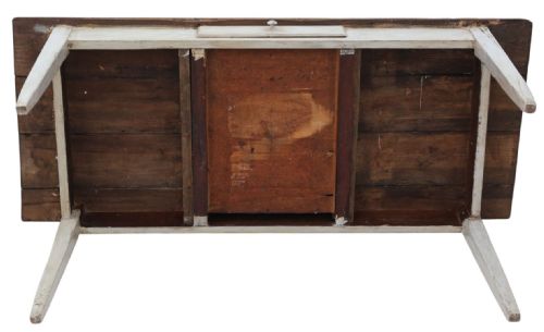 ANTIQUE 19TH CENTURY PINE DINING TABLE WITH DRAWER FINE QUALITY - ADDITIONAL PHOTO 9
